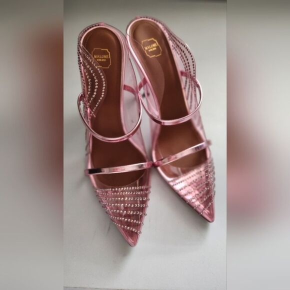 Malone Souliers Maureen Sheer Mules - Pink - Picture 4 of 16